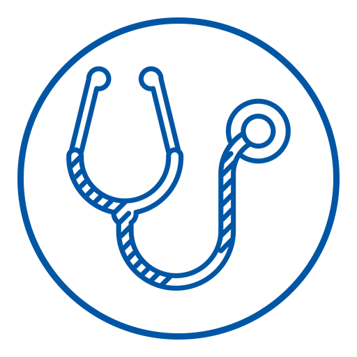 Icon mit Stethoskop