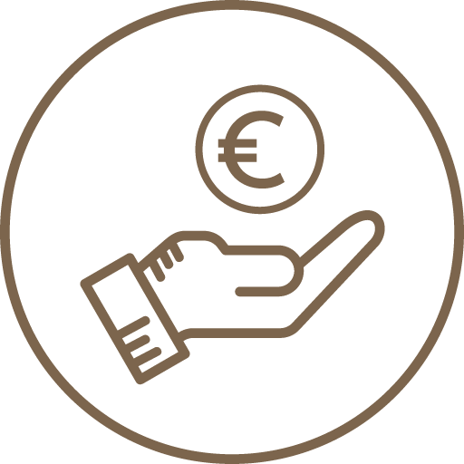 Icon eines Stapels von Münzen